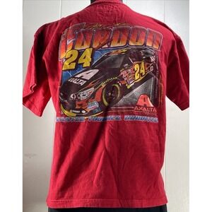 #24 Chase Authentics Red AXALTA Car Youth Two Sided Shirt XL Jeff‎ Gordon
